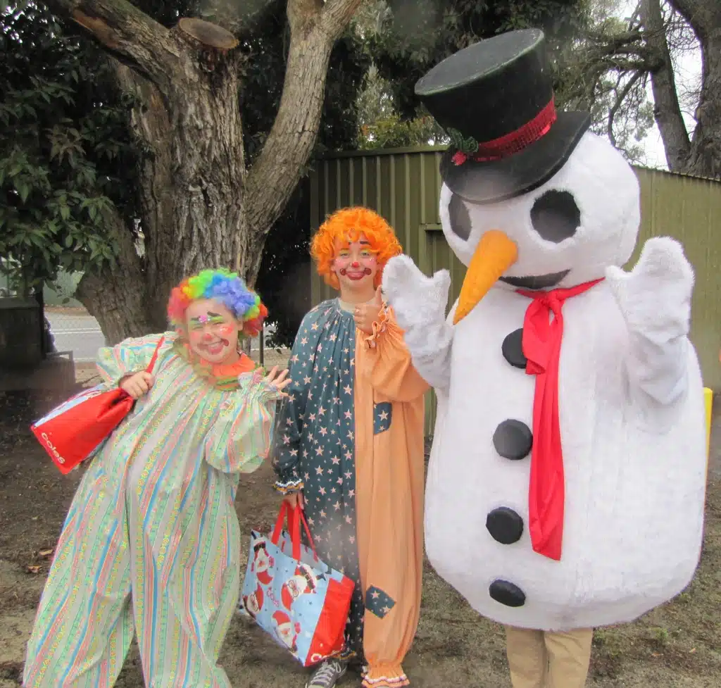 Snowman and Clowns